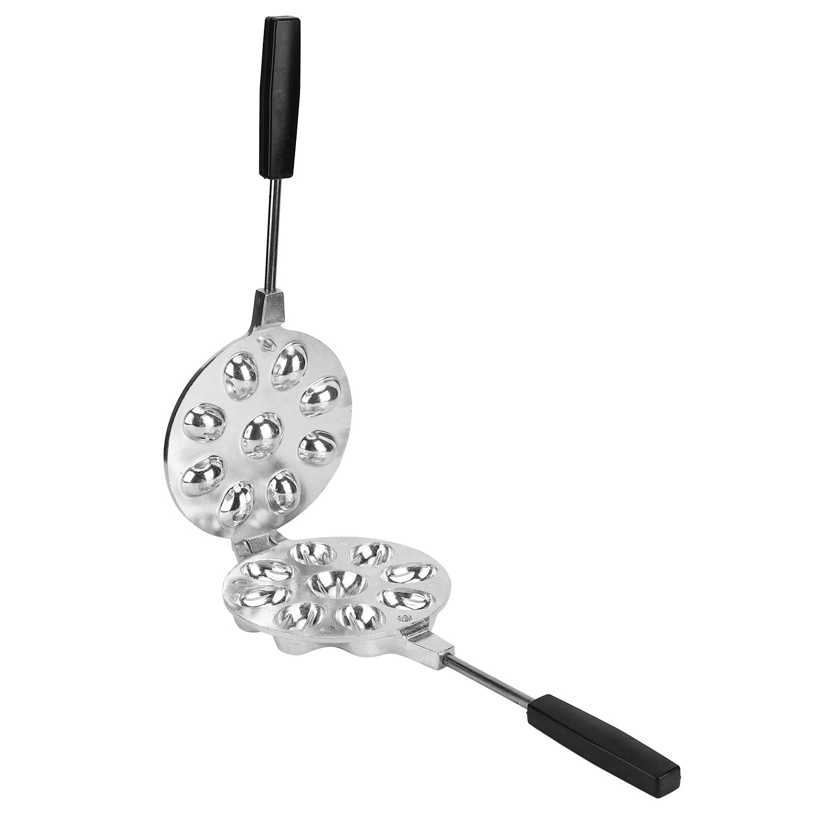 OhhGo Egg Shape Waffle Maker - Aluminum Alloy Non-Stick Waffle Pan for Bubble Cake, Egg Puffs & Belgian Waffles - Perfect for Breakfast, Desserts & Party Snacks - Easy to Clean Kitchen Bakeware Mold