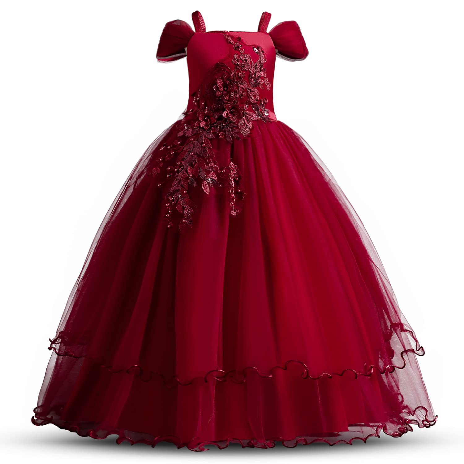 TTYAOVO Elegant Applique Prom Gowns for Girls | Luxury Wedding & Birthday Party Princess Dresses | Formal Evening Gowns for Homecoming, Quinceañera & Special Occasions