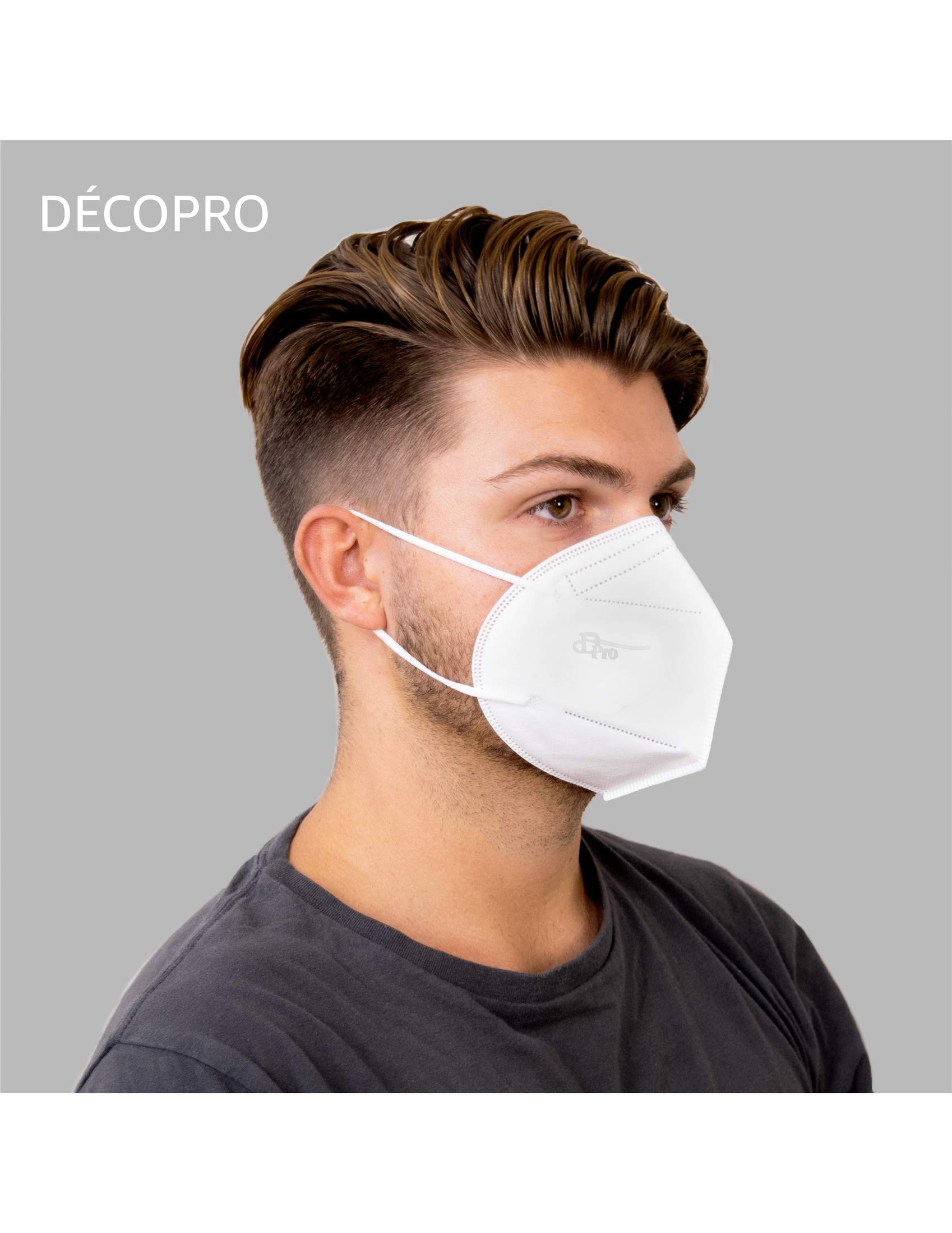 100-Pack Disposable Face Masks - 5-Layer Filter Protection for Mouth & Nose Safety | Premium Quality FDA-Approved Masks for Daily Use, Travel & Public Safety | DecoPro Exclusive