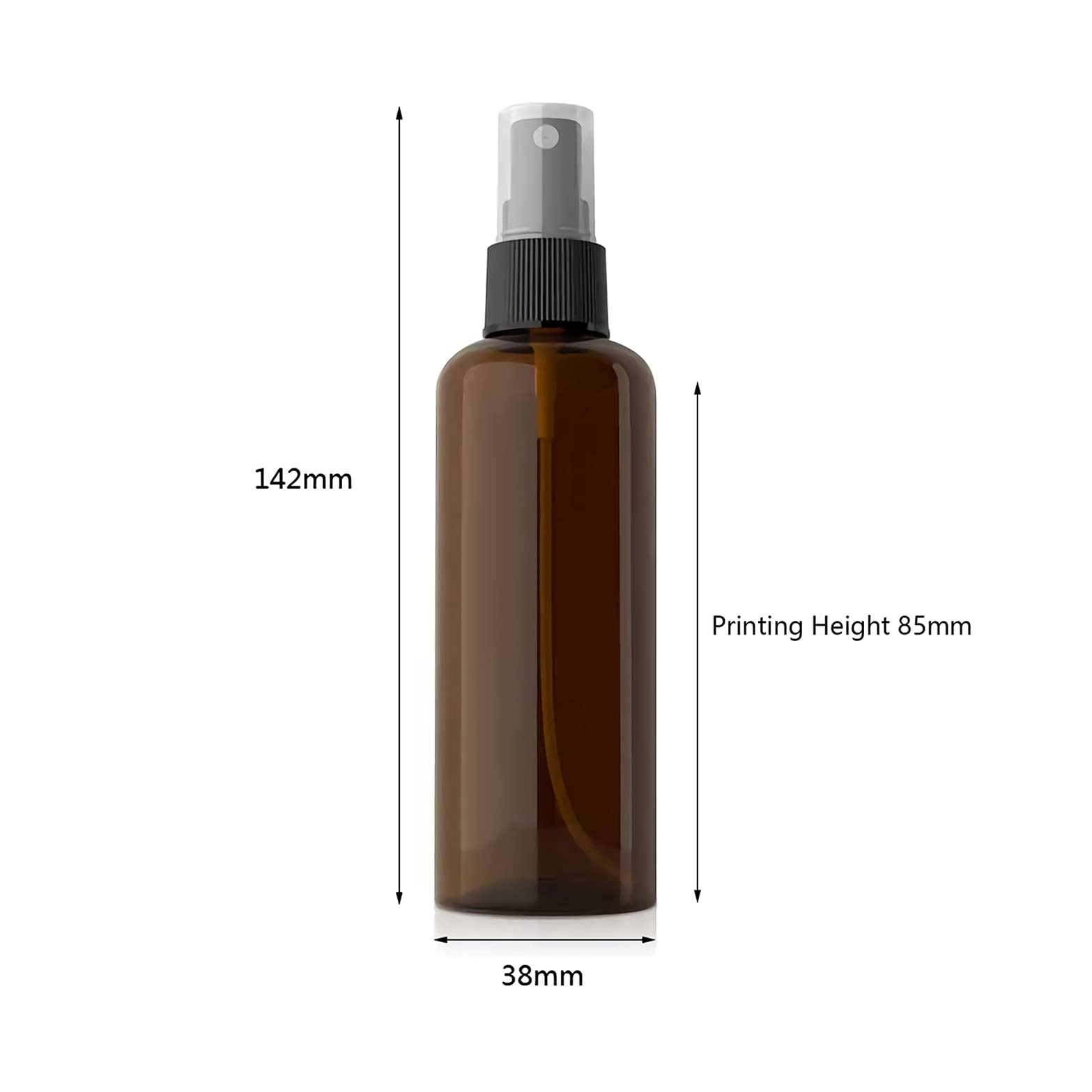 12 Pack 100ml Empty Fine Mist Plastic Spray Bottles - Travel Size Refillable Atomizer with Black Pump Head & 2 Funnels - Perfect for Cosmetics, Essential Oils, Hair Care & DIY Projects (Pink)