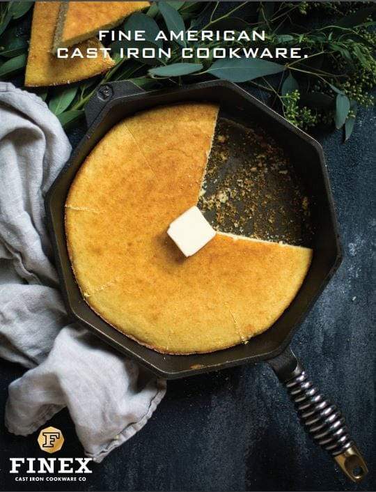 Premium Finex Cast Iron Skillet with Lid - 8 & 12 Inch Sizes - Perfect for Searing, Baking & Camping - Durable Kitchen Cookware for Stovetop & Oven Use