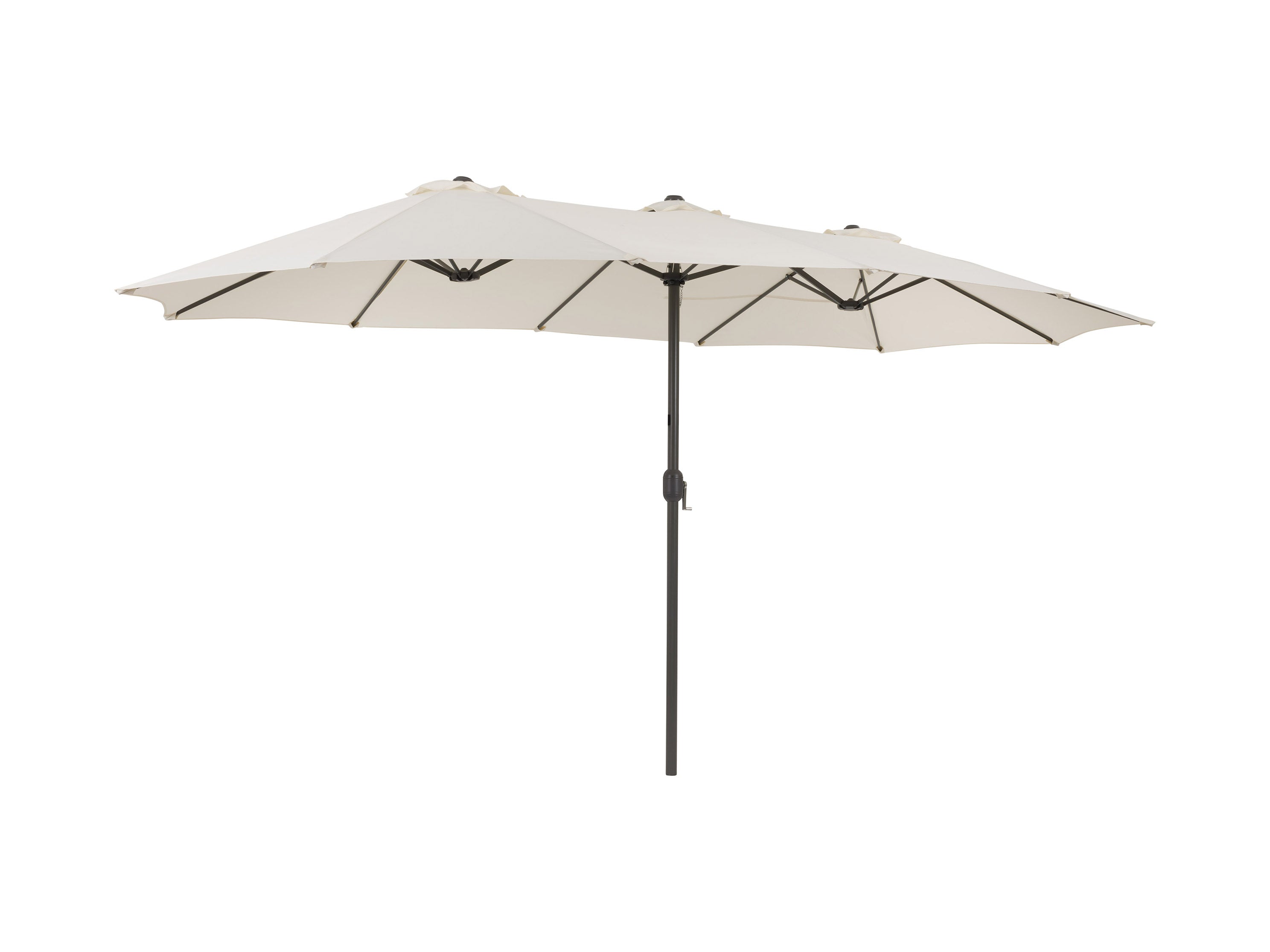 15ft Warm White Double Patio Umbrella - Outdoor Dining, Poolside Lounging, and Backyard Relaxation