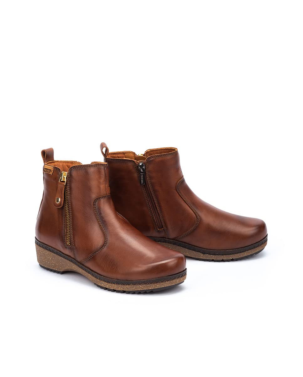 PIKOLINOS Women's Leather Flat Ankle Boots - Granada Style | Comfortable Casual & Office Wear | Perfect for Fall, Winter & Everyday Outfits