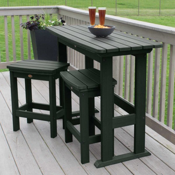 Lehigh 3-Piece Counter Height Balcony Set - Outdoor Patio Furniture for Small Spaces, Bistro Dining, and Apartment Living
