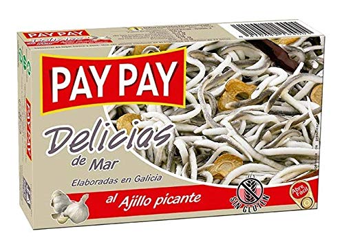 Premium Surimi Eels in Hot Garlic Sauce - 4oz Cans (Pack of 25) | Authentic Asian-Style Seafood Snack | Perfect for Appetizers, Sushi Toppings & Party Platters