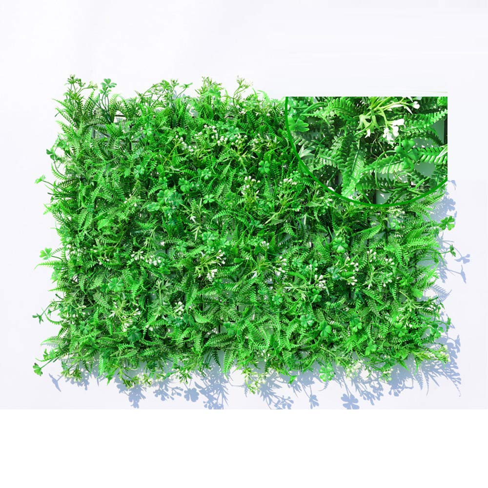 Artificial Grass Turf Mat - 6cm Height Realistic Fake Lawn for Garden, Balcony, Wall & Floor Decoration | Indoor/Outdoor UV Resistant Plastic Green Plants (Fern Mixed) | Perfect for Landscaping, Home Decor & Events