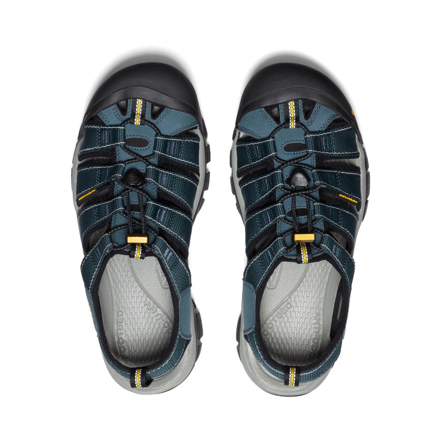 **Men's Newport H2 Sandal Wide - Comfortable Waterproof Hiking Sandals for Men in Navy/Medium Grey | Perfect for Outdoor Adventures, Beach & Travel**
