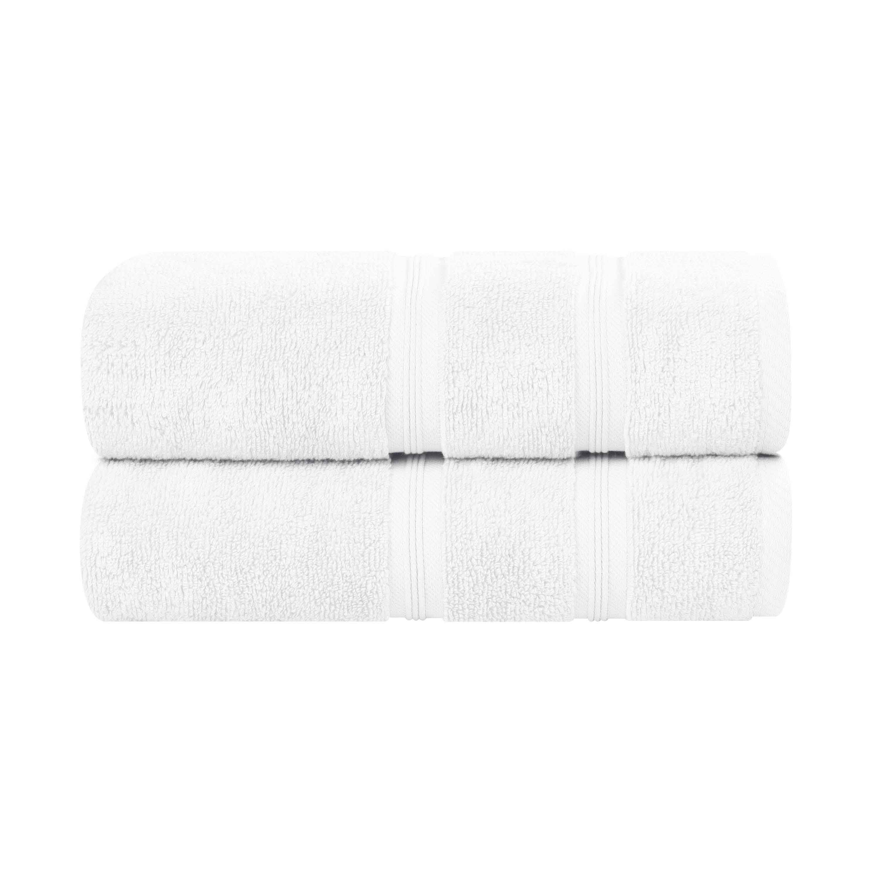 Premium Smart Dry Zero Twist Cotton Bath Towels Set of 2 - Ultra Soft, Absorbent Medium Weight Bath Sheets for Spa, Gym & Luxury Home Use
