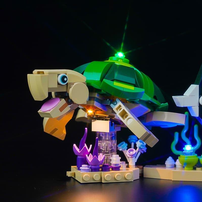 LEGO Creator 3 in 1 Sea Animals 31158 Light Kit - LED Lighting Set for LEGO Building Blocks - Perfect for Night Display & Room Decoration