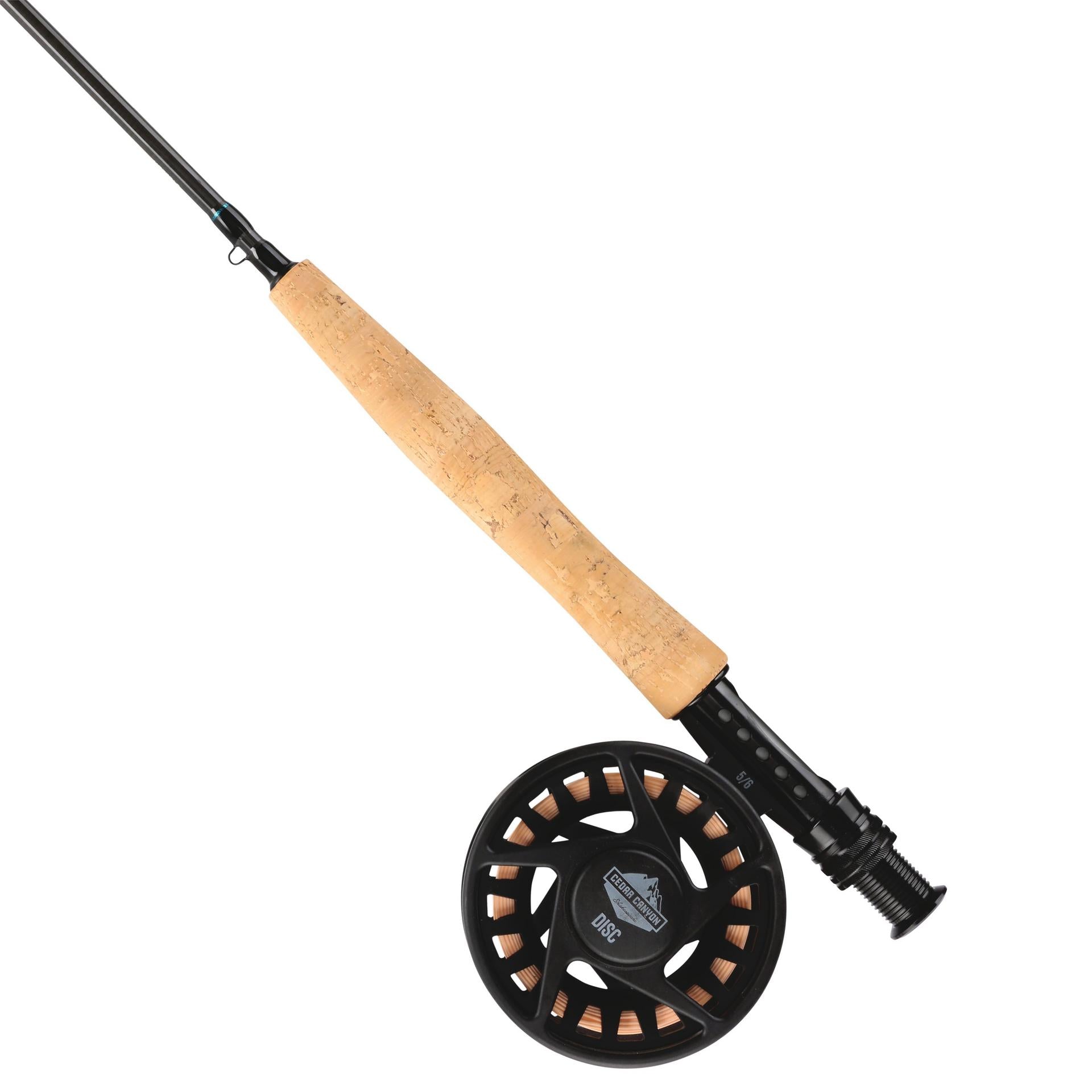 Cedar Canyon™ Elite Fly Fishing Combo Rod and Reel Set - Perfect for Trout, Bass, and Salmon Fishing in Rivers and Lakes
