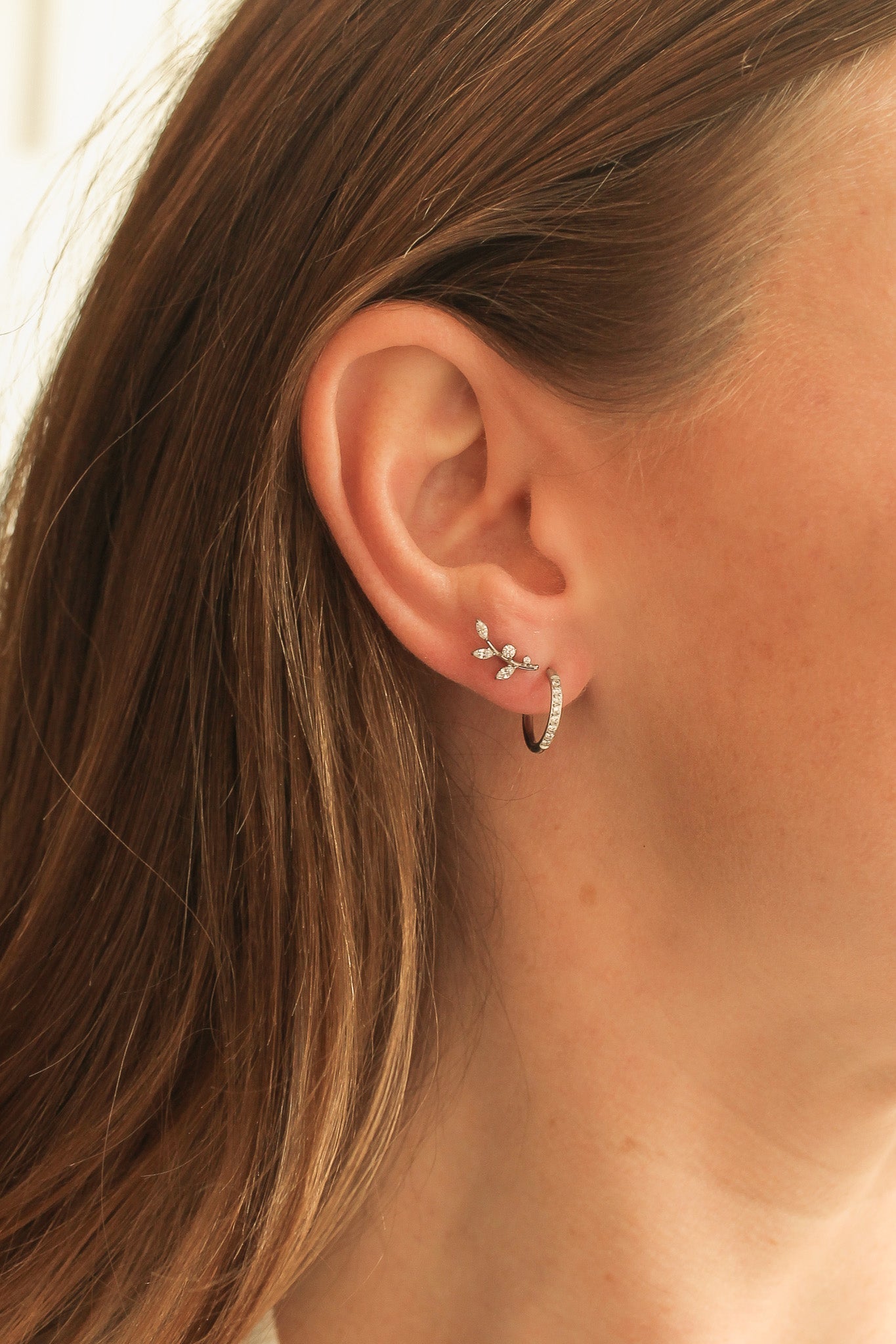 Eden Flat Back Stud Earrings for Women - Hypoallergenic Stainless Steel Ear Studs - Perfect for Everyday Wear, Work, and Special Occasions