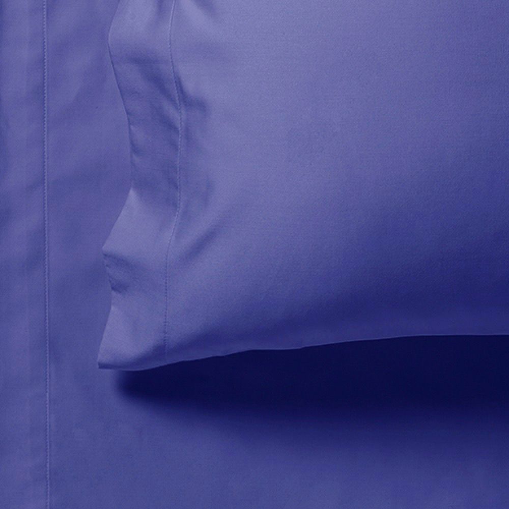 1000TC Ultra Soft Fitted Sheet & 2 Pillowcases Set - Super King Size Bedding in Royal Blue | Luxury Hotel Quality Sheets for Master Bedroom & Guest Room