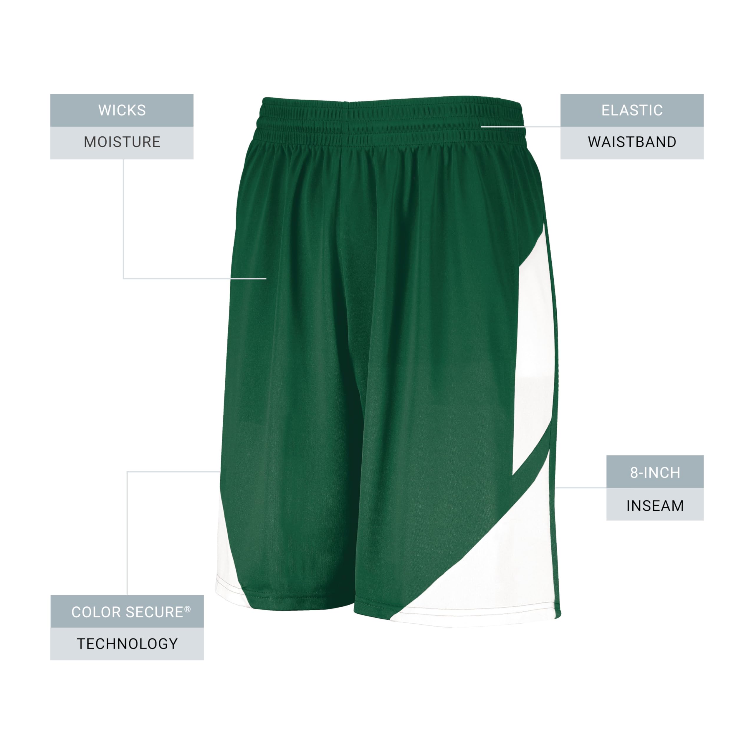 Augusta Sportswear Step-Back Basketball Shorts - Men's Athletic Shorts for Training & Games | Comfortable & Breathable for Basketball, Gym & Casual Wear