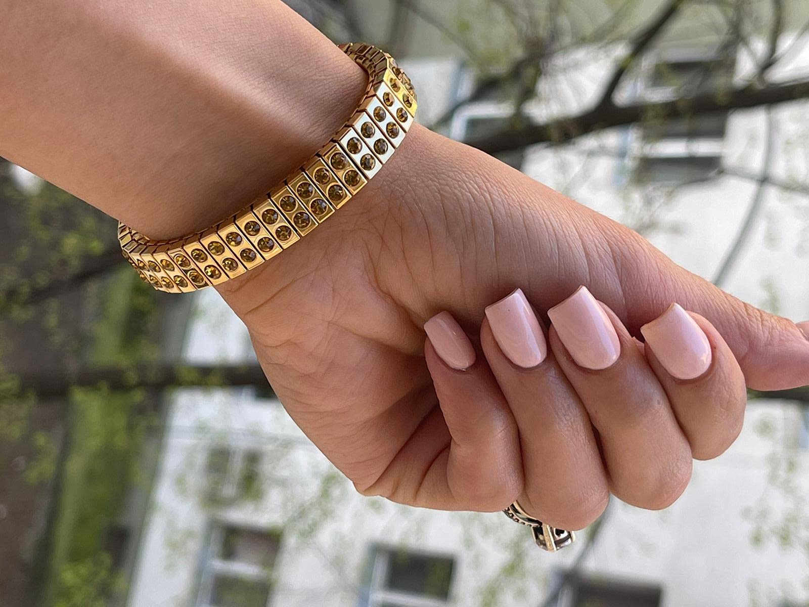 2ct Luxury Citrine Gemstone Bracelet - 96 Handset Yellow Gem Graduation Gift for Best Friend, Girlfriend, Her Birthday | Perfect for Special Occasions, Parties & Celebrations