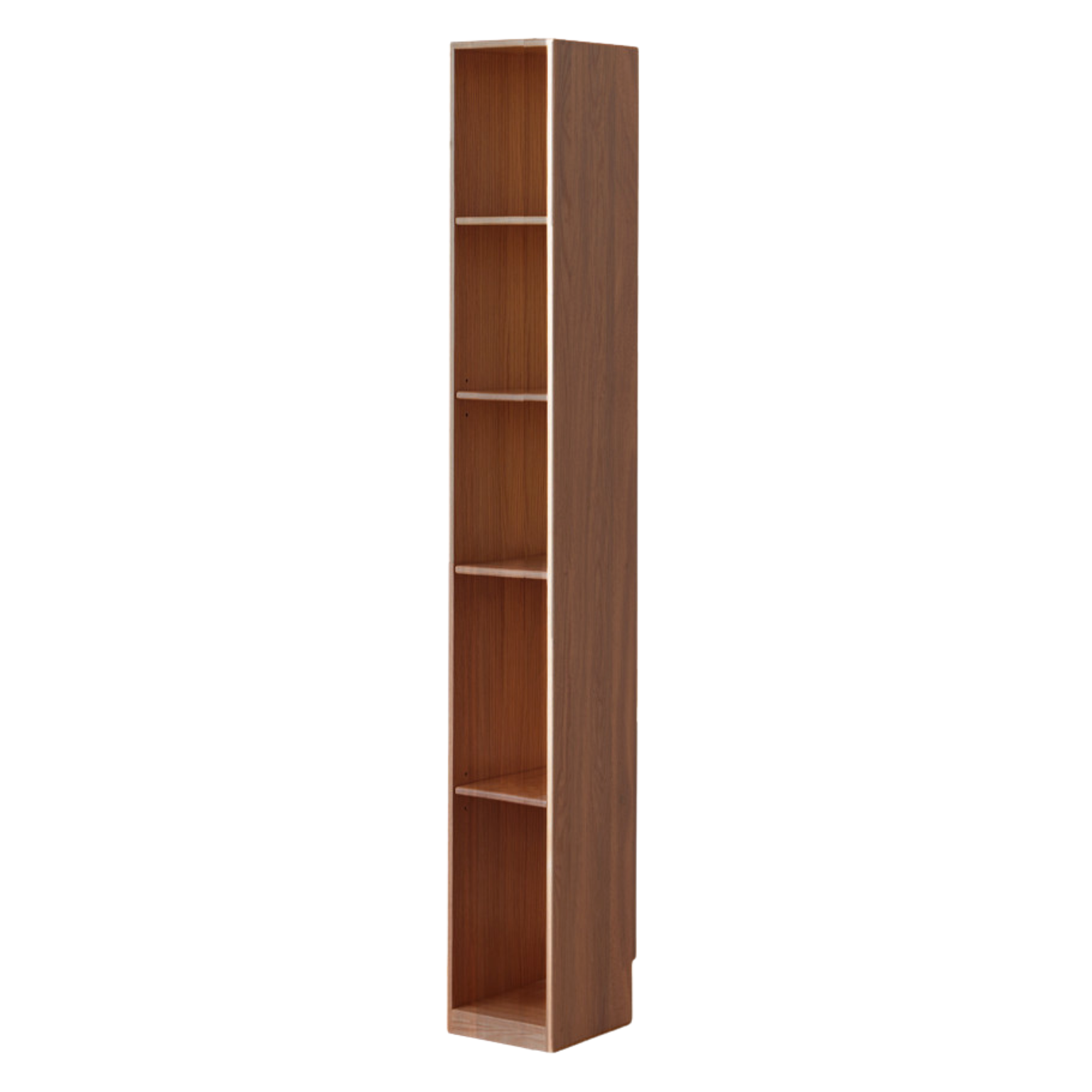 Oak Solid Wood Ultra Narrow Bookcase - Space-Saving Bookshelf for Small Rooms, Apartments & Home Office | Durable & Stylish Storage Solution