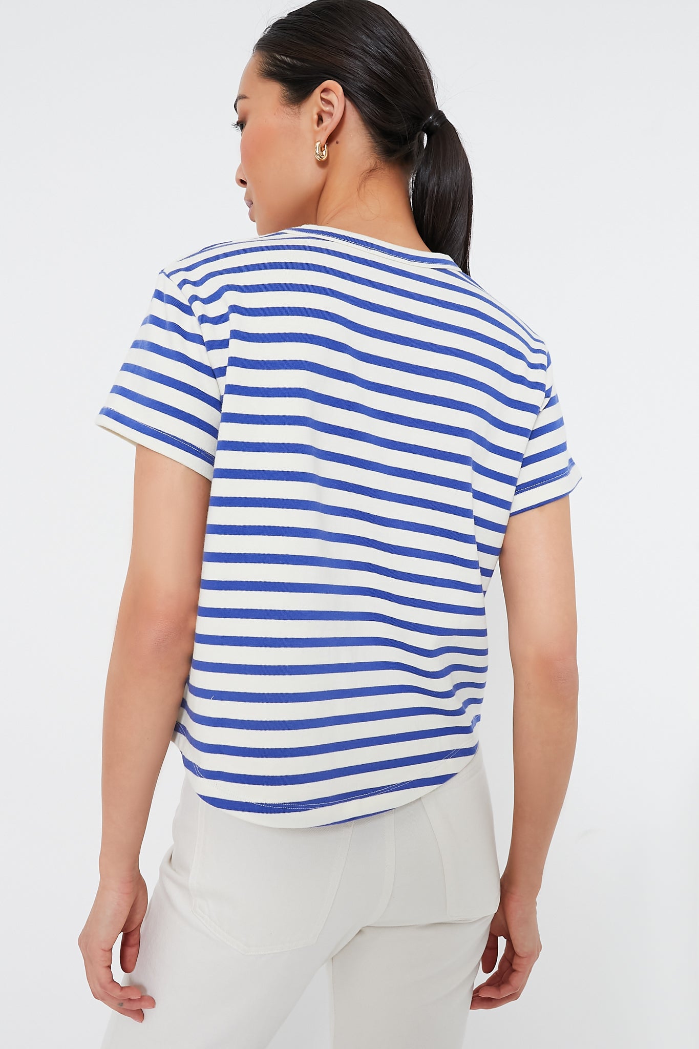 Blue Stripe Parker Classic Tee for Men - Premium Cotton Casual Shirt with Comfort Fit - Perfect for Everyday Wear, Office & Weekend Outings