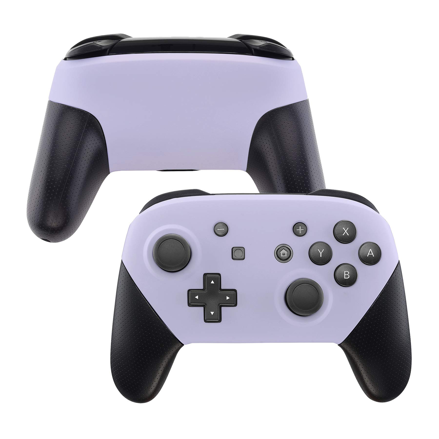 ExtremeRate Light Violet Faceplate & Backplate Replacement Shell for Nintendo Switch Pro Controller - DIY Custom Shell Case (Controller Not Included) | Gaming Accessories for Switch Enthusiasts
