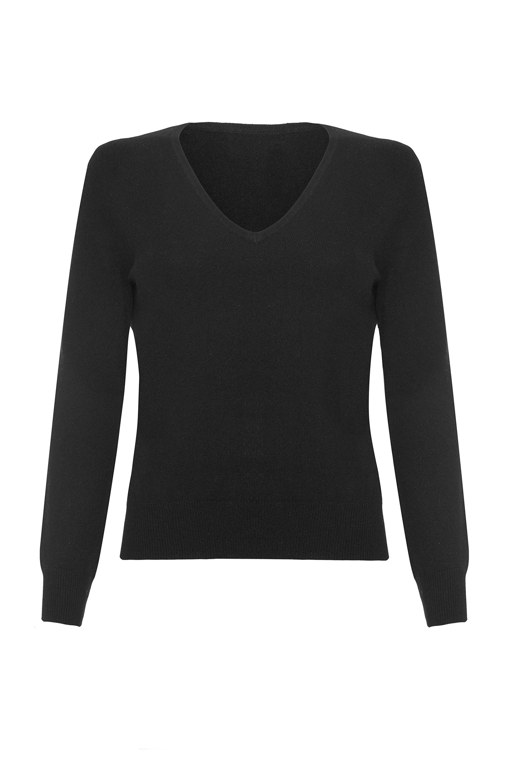 Lona Scott Women's Cashmere V-Neck Sweater - Soft & Warm Winter Pullover for Casual Wear & Office Outfits