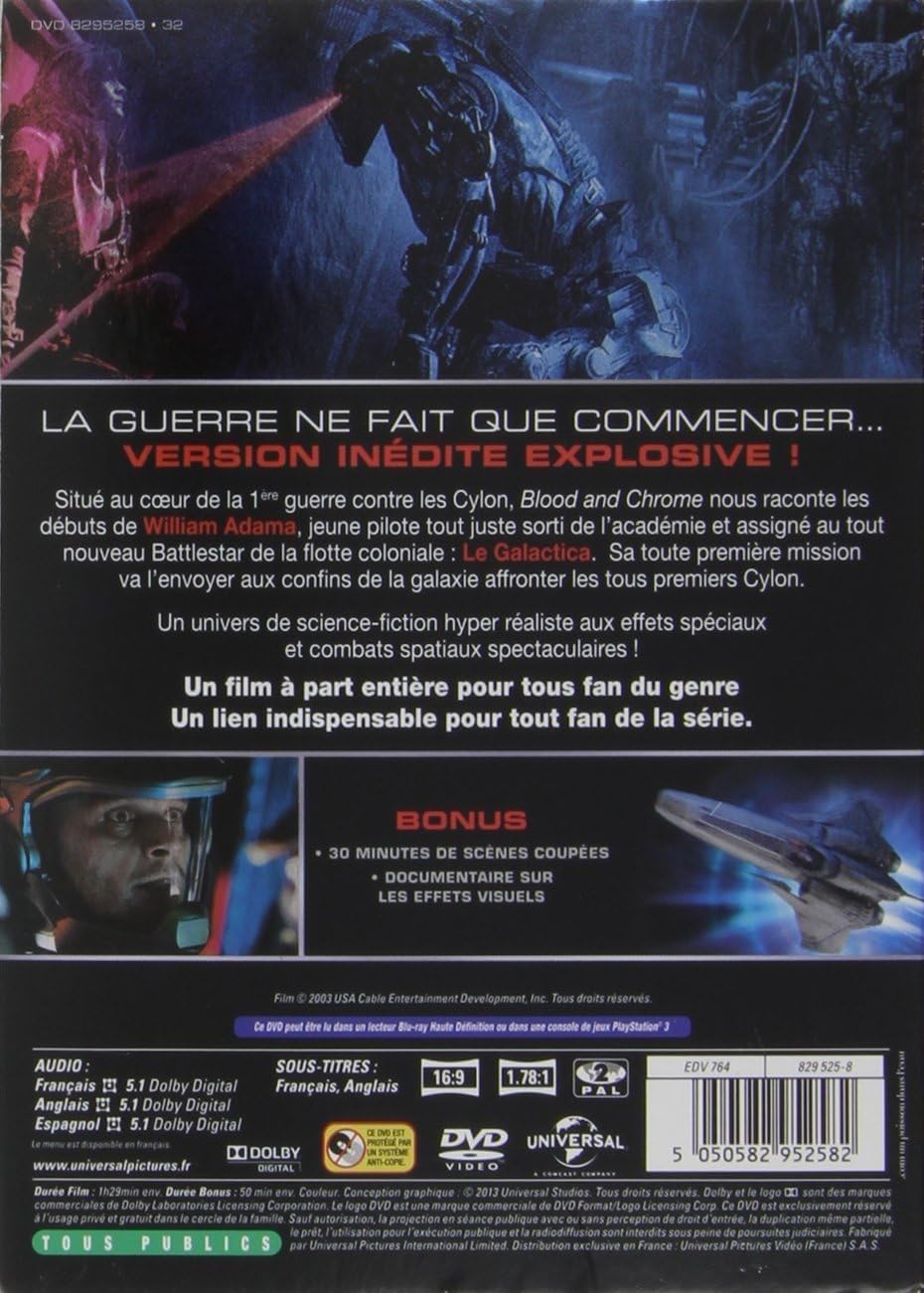Battlestar Galactica: Blood & Chrome - Sci-Fi Action DVD | Collector's Edition | Perfect for Fans & Movie Nights