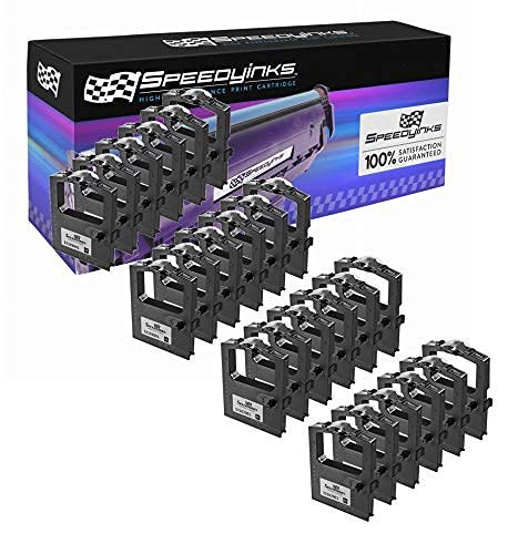 SPEEDYINKS Compatible Black Printer Ribbon Cartridge (24-Pack) for Okidata 52102001 - Replacement for Okidata Microline 120 Printers | Ideal for Office Documents, Shipping Labels & Receipt Printing