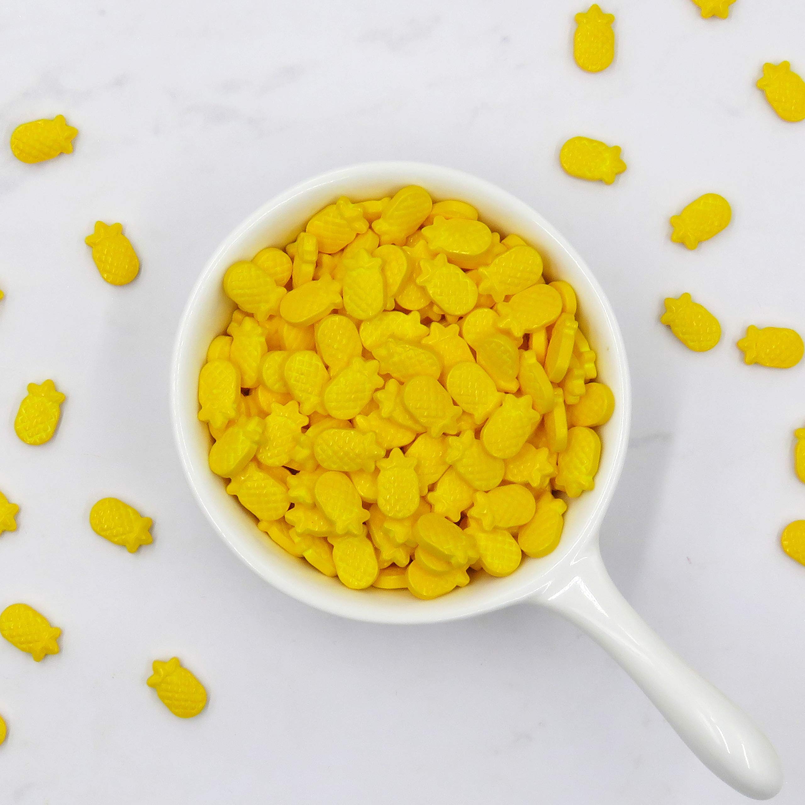Whimsical Pineapple Candy Sprinkles - Bulk 5 lbs for Baking, Cupcake Decorating & Party Treats - Nonpareil Rainbow Sprinkles for Cakes, Cookies & Desserts