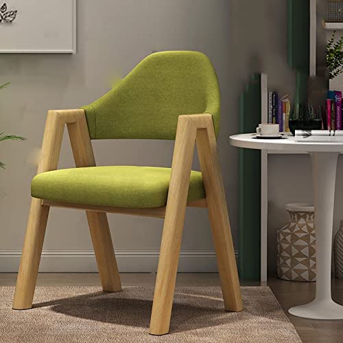 Premium Wooden Dining Chairs with Armrests & Backrest - SHQ Solid Wood Makeup Chair for Home, Restaurant & Kitchen Decor (Multiple Colors Available) | Perfect for Dining Rooms, Beauty Salons & Modern Interior Design
