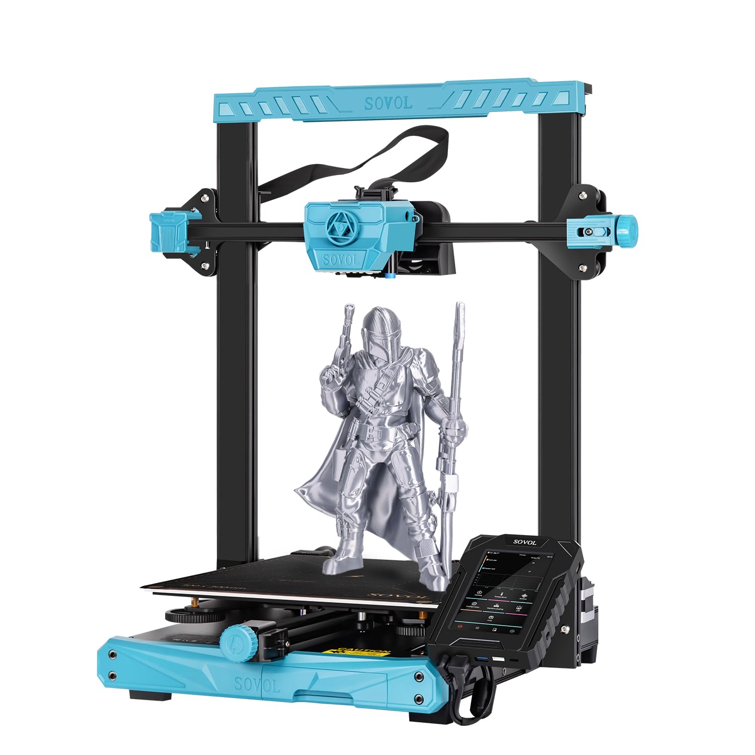 Sovol SV07 Plus 3D Printer with Klipper Firmware - 500mm/s Max Speed, 300℃ High Temp, 600W PSU, 420W Heated Bed, 5