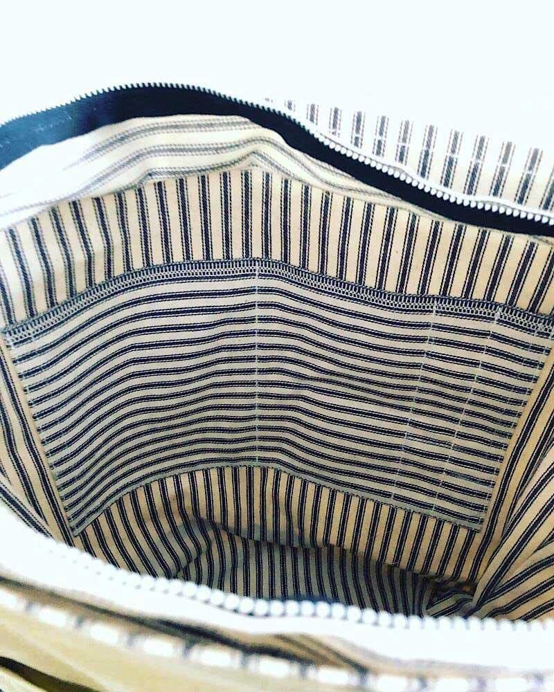 Premium Waxed Canvas & Leather Tote Bag for Women & Men - Durable Slate Grey Work Tote - Perfect for Office, Travel & Shopping (Trader Tote Bag)