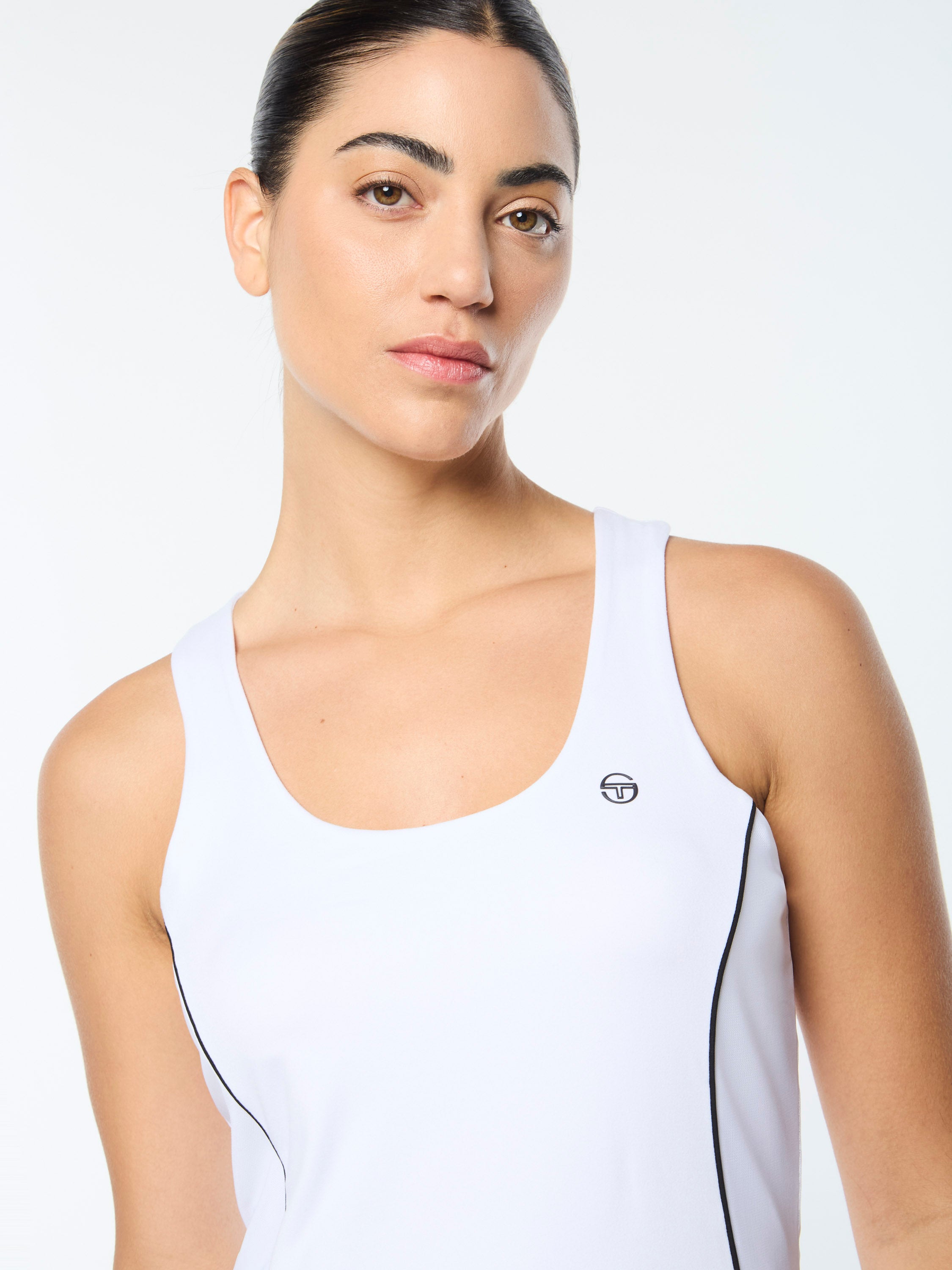 Tessa Scoop Neck Tank Top - Brilliant White | Women's Casual & Layering Essential for Summer & Everyday Wear