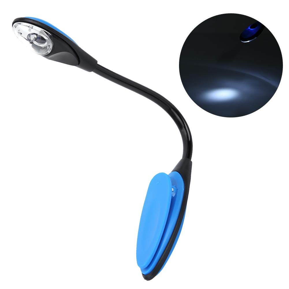 Adjustable Dual Head LED Clip on Desk Lamp - Super Bright Mini Reading Light for Books, Music Stands & Crafting - Perfect for Night Reading, Studying & Hobbies
