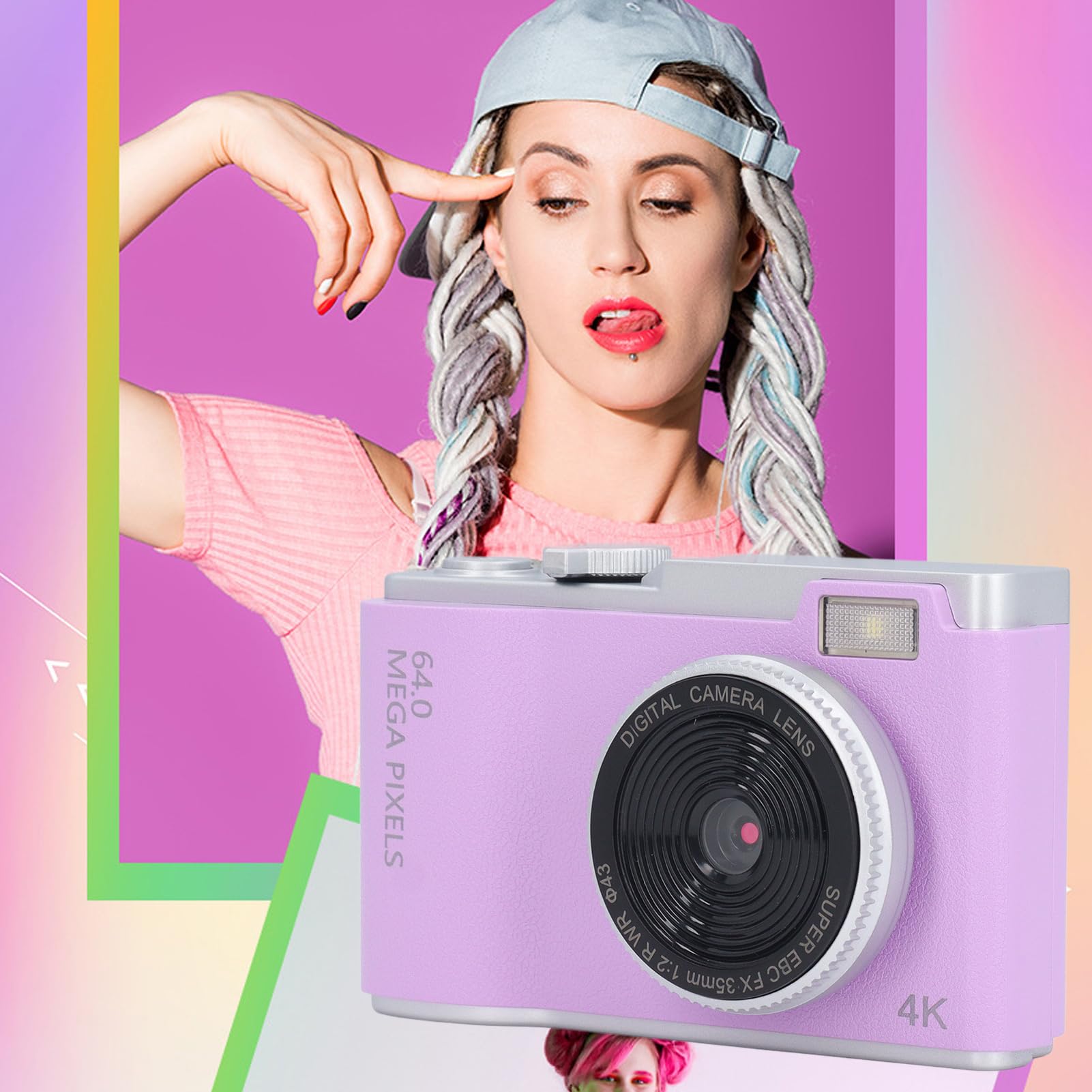48MP Digital Camera with FHD 1080P Video, 2.4