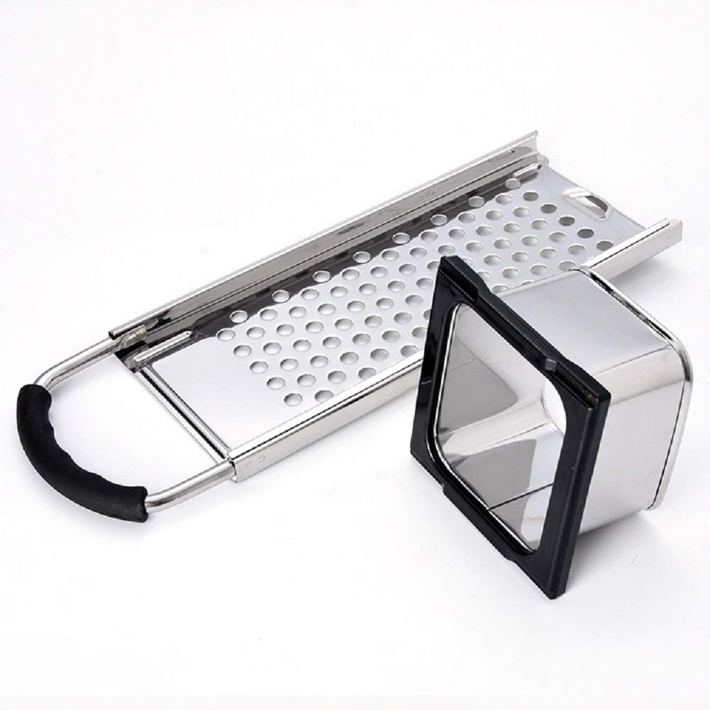 Premium Stainless Steel Spaetzle Maker - German Noodle & Dumpling Press with Safety Pusher & Ergonomic Rubber Handle - Perfect for Homemade Pasta, Spaetzle, Gnocchi & Asian Dumplings