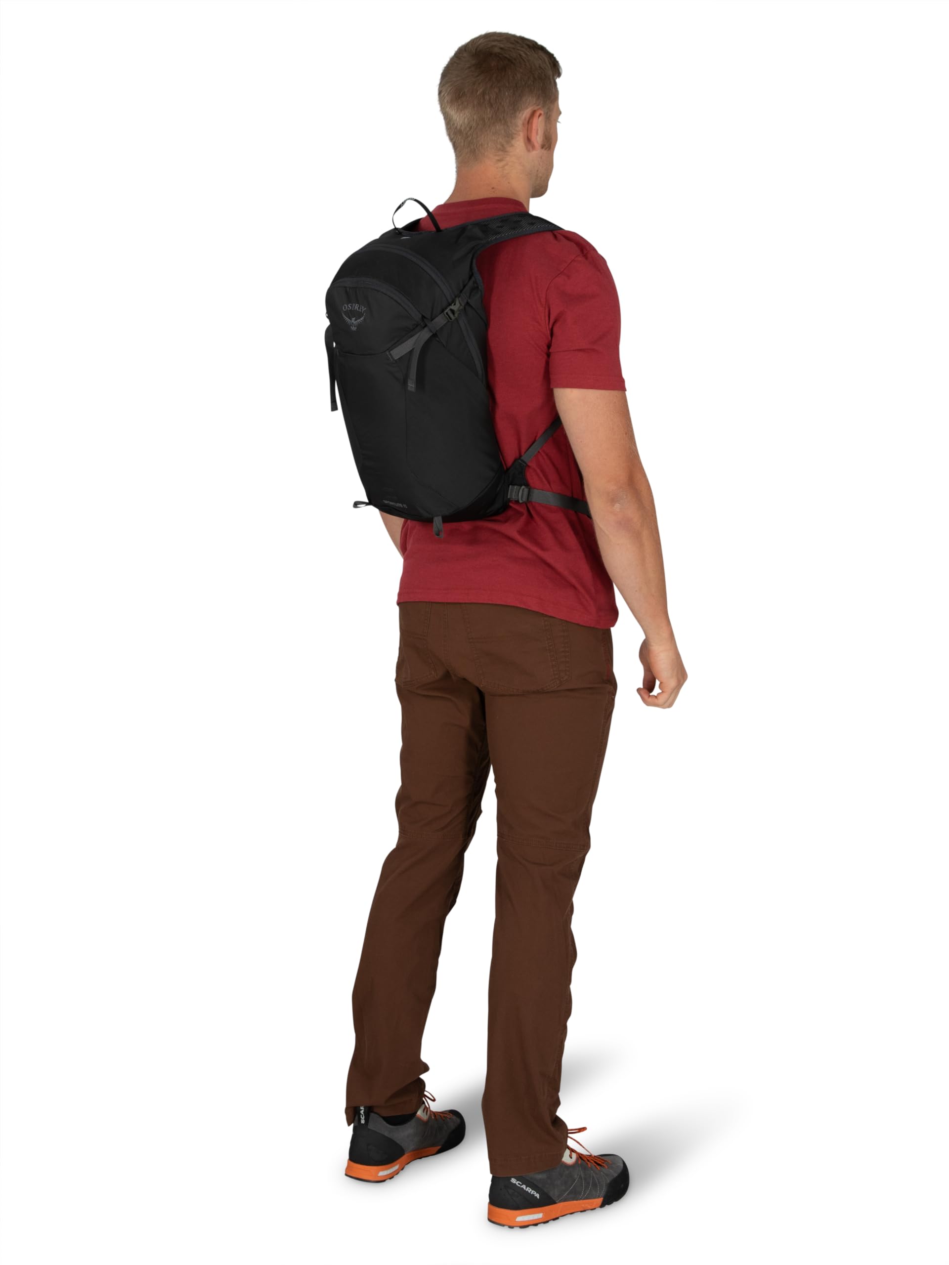 Osprey Sportlite 15L Unisex Hiking Backpack - Lightweight Daypack for Outdoor Adventures, Travel & Camping | Pine Leaf Green