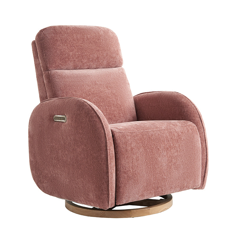 Electric Swivel Nursery Glider Chair - Comfortable Rocking Recliner for Breastfeeding, Baby Shower & Nursery Room (Gray) - Perfect for Nursing, Reading & Relaxing with Your Newborn