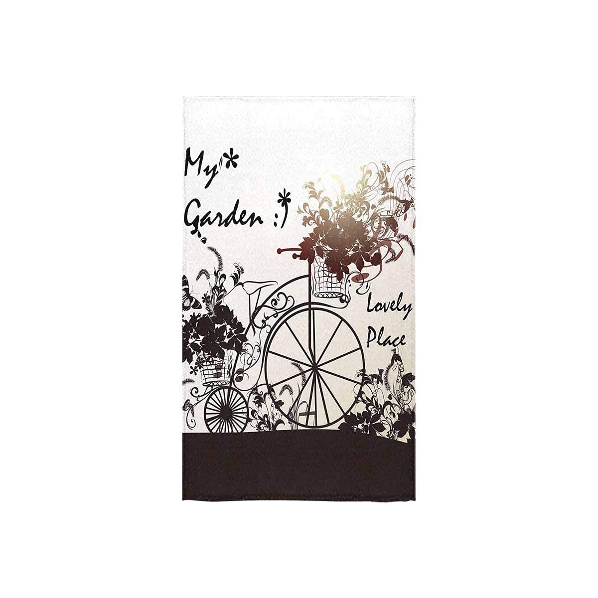 Vintage Bicycle & Basket Beach Towel for Women - Quick Dry, Superfine Fiber, 32x52 Inches - Perfect for Gym, Swimming, Picnic, Cruise & Hawaii Beach Vacations