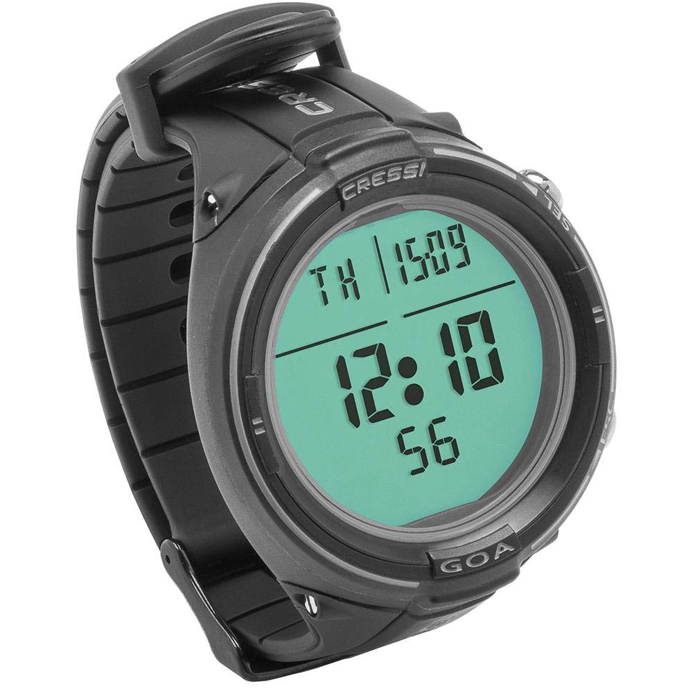 Cressi Goa Dive Watch Computer with 4 Programs - Air/Nitrox, Freediving, Gauge | Italian-Made Scuba Diving Gear for Professional & Recreational Divers | Perfect for Deep Sea Exploration, Spearfishing & Underwater Adventures