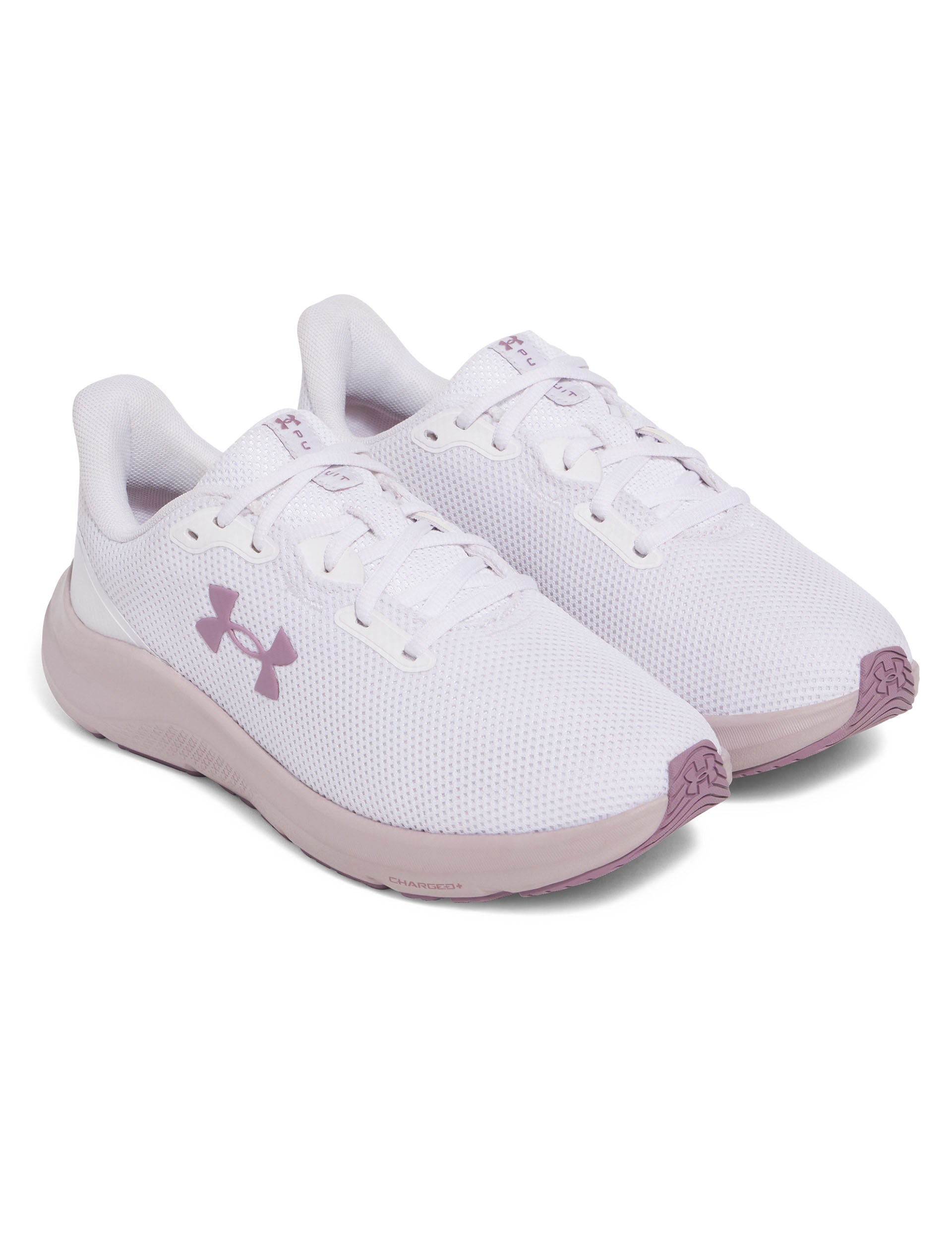 Pursuit 4 Running Shoes for Men & Women - Lightweight Breathable White/Purple Prime Sneakers - Perfect for Jogging, Gym Workouts & Daily Walking