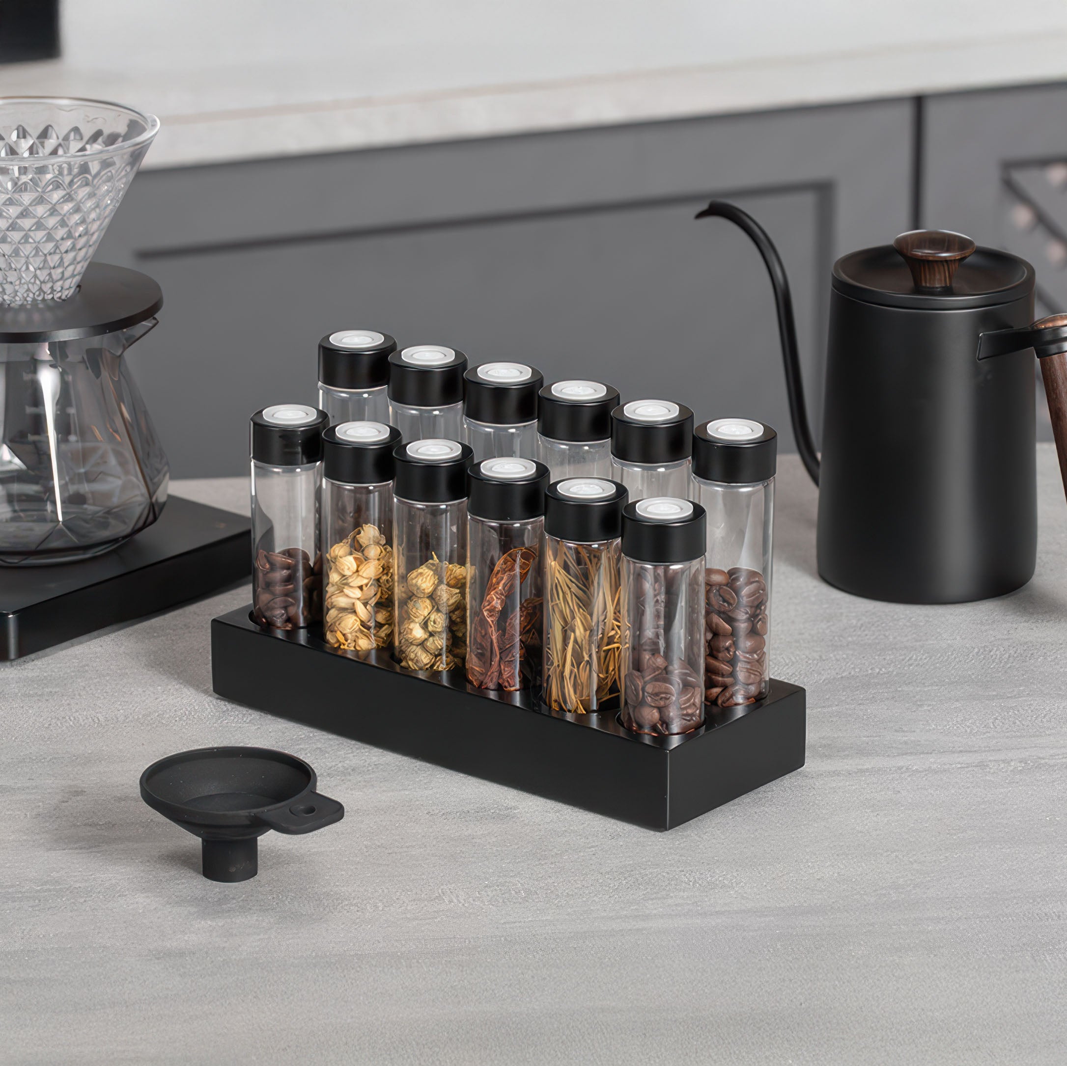 Premium Barista Coffee Bean Storage Tubes - Airtight Canister Set for Fresh Coffee Beans Storage | Perfect for Home Baristas, Coffee Shops & Specialty Brewing