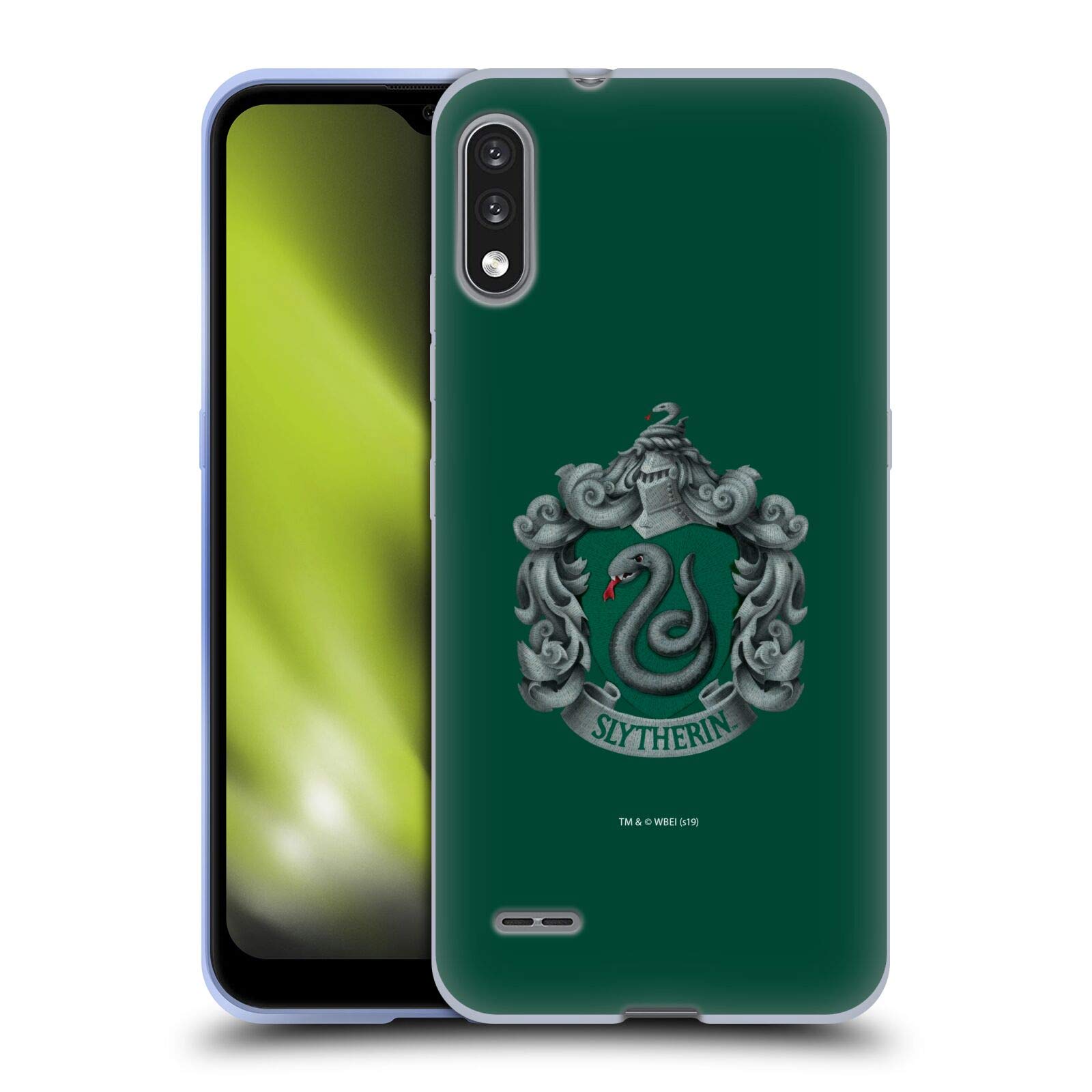 LG K22 Harry Potter Slytherin Crest Chamber of Secrets Soft Gel Case - Officially Licensed by Head Case Designs for Daily Protection & Style