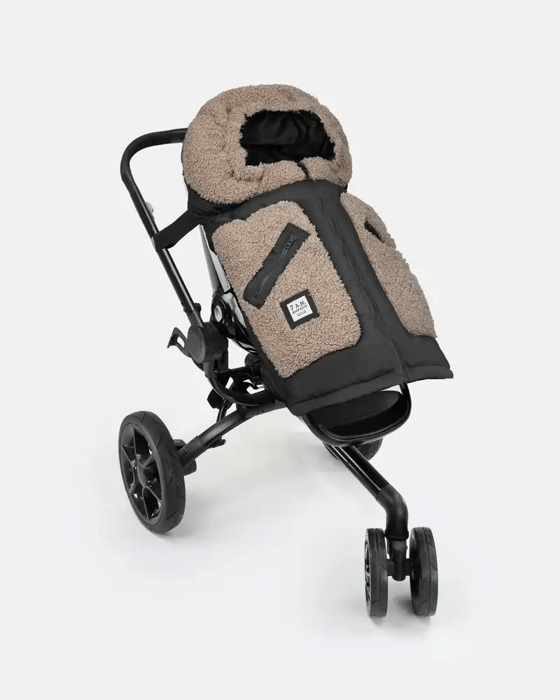 7 A.M. Stroller Blanket 212 Evolution Teddy Appliqué - Soft Baby Blanket for Strollers, Car Seats & Cribs (6 Months to 4 Years) - Perfect for Outdoor Walks, Travel & Nap Time