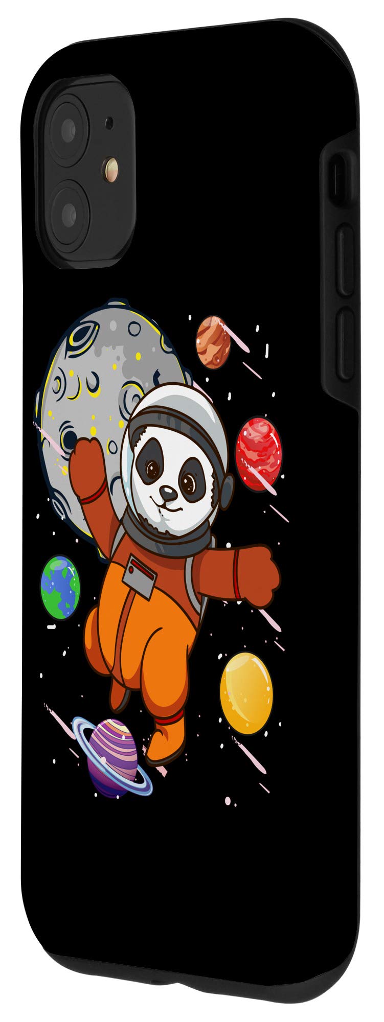 iPhone 11 Case - Astronaut Panda in Outer Space with Planets Design - Cute Panda Bear Cosmonaut Phone Cover for Protection & Style | Perfect for Space Enthusiasts & Panda Lovers