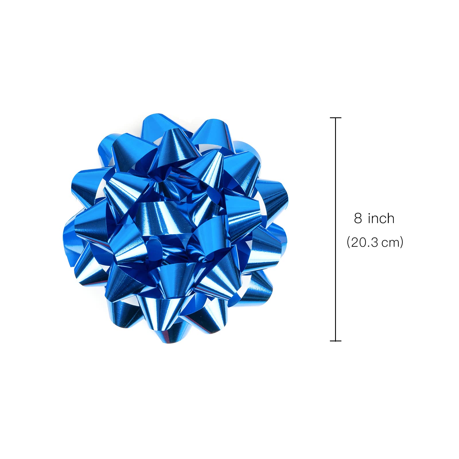 MAYPLUSS 8 Inch Royal Blue Gift Bow - Premium Quality Decorative Ribbon for Birthday, Christmas, Wedding & Party Favors - Perfect for Gift Wrapping, Home Decor & Event Decoration