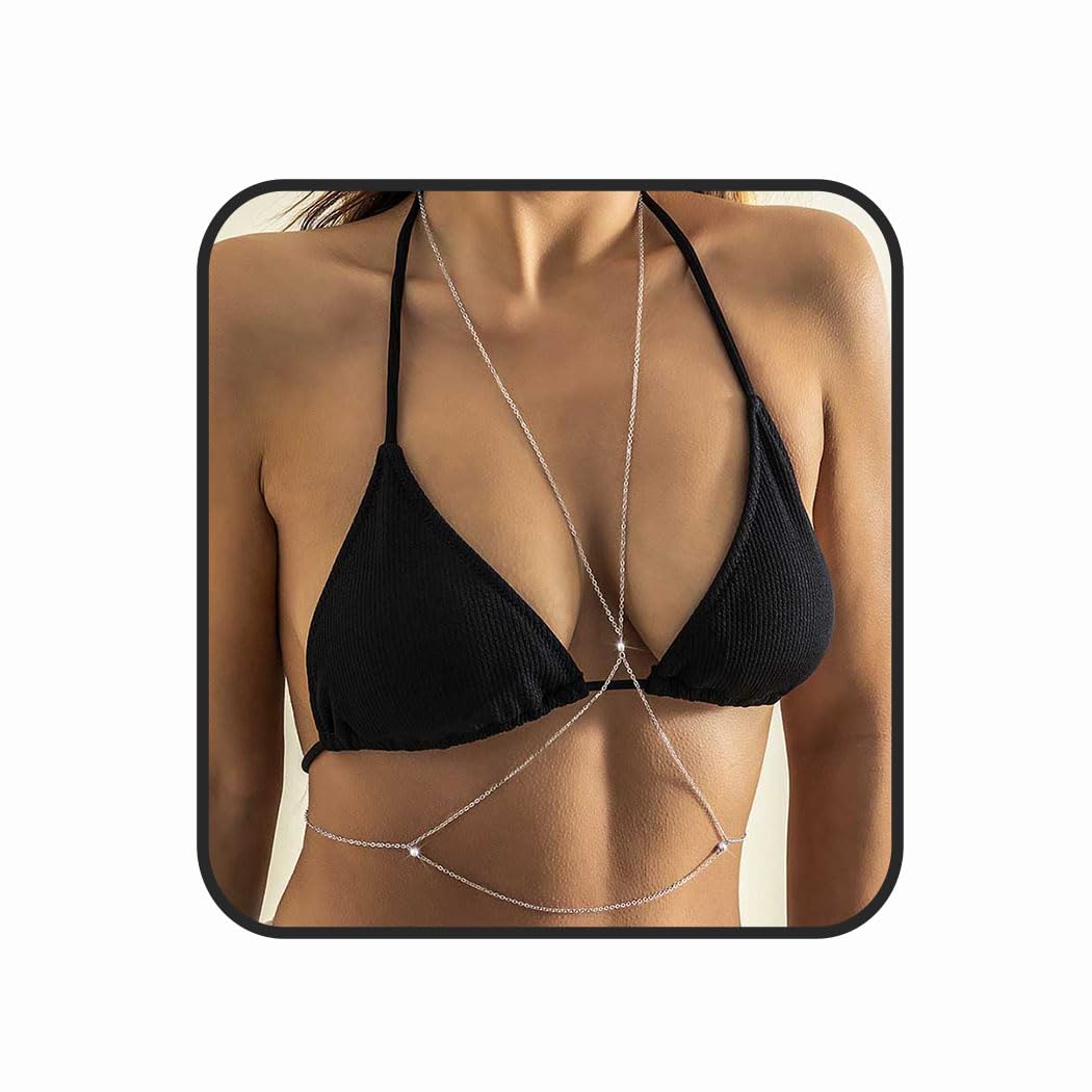 Layered Star Tassel Body Chain - Sexy Bikini Waist Jewelry, Belly Chains & Beach Body Necklace for Women | Perfect for Pool Parties, Music Festivals & Summer Vacations