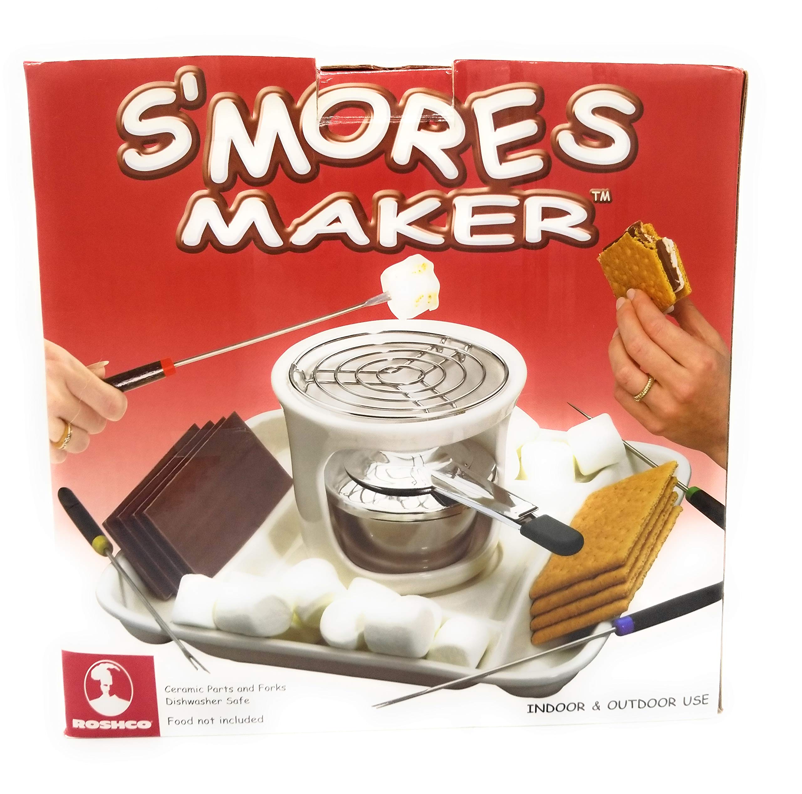 Indoor & Outdoor S'Mores Maker Kit - Portable Campfire Dessert Maker for Family Fun, Parties & Camping