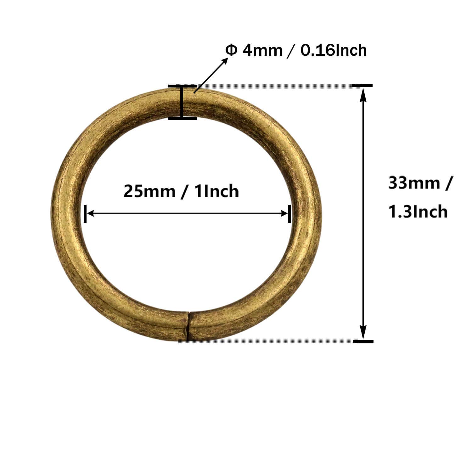 Bronze Metal Annular Ring Buckle - 1