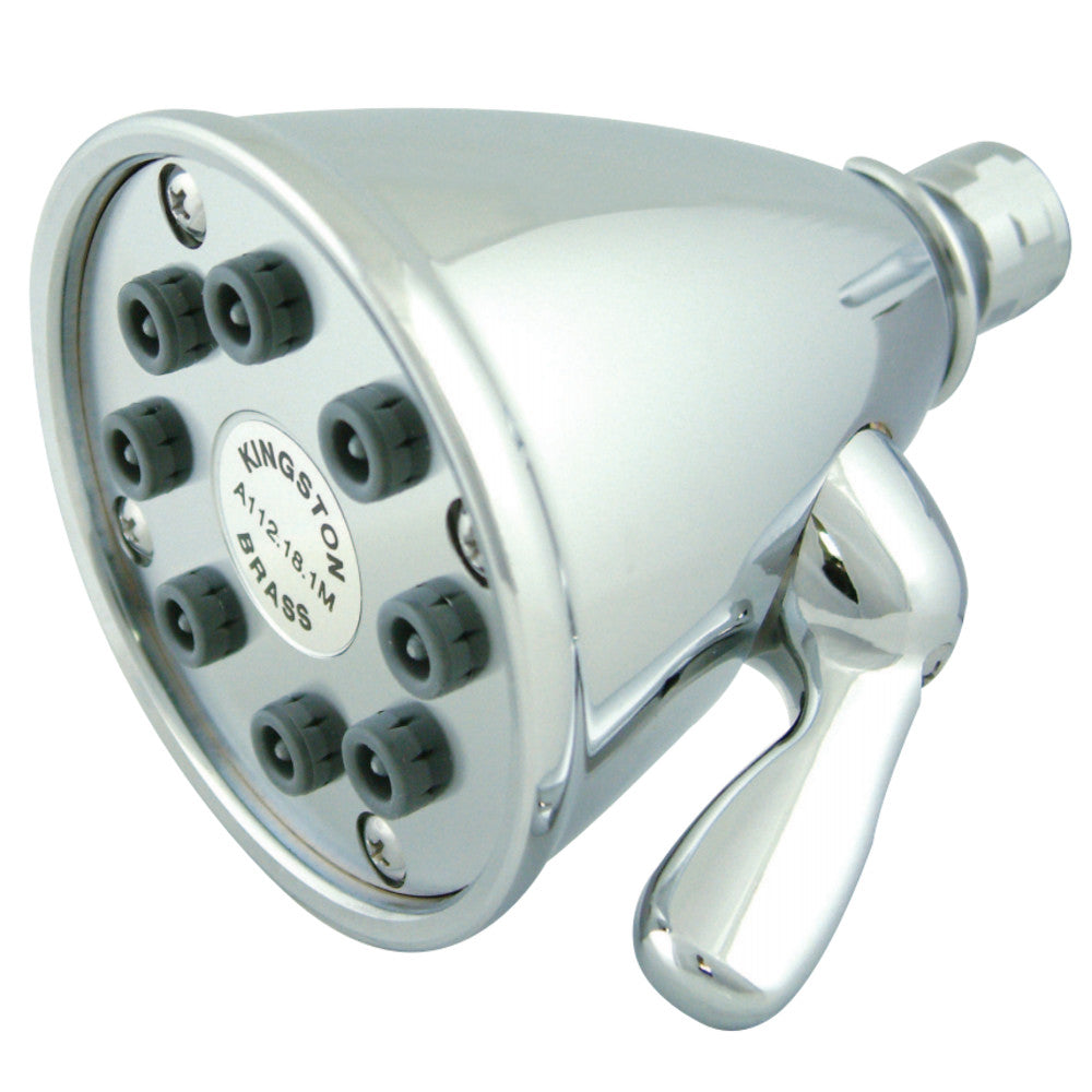 Kingston Brass K139A0MB Victorian Adjustable Jet Spray Shower Head - High Pressure Rainfall Showerhead with 6 Settings for Bathroom & Spa Relaxation