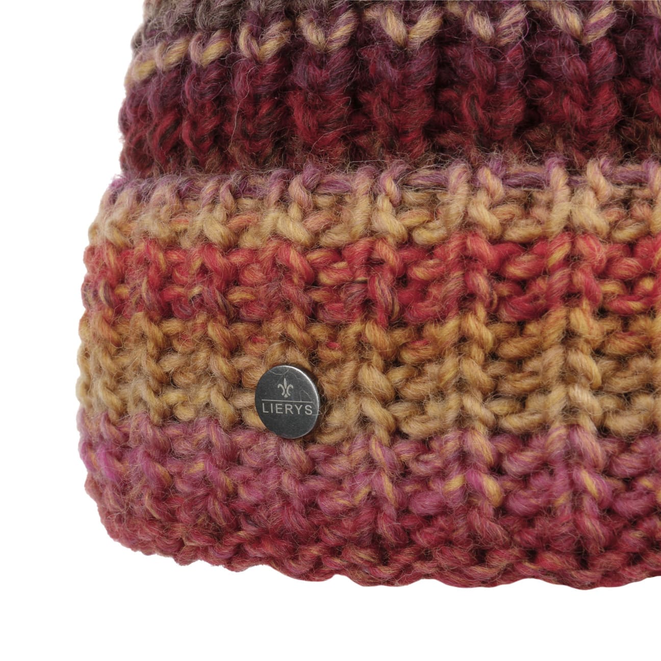 Lierys Finja Bobble Hat - Warm Winter Knit Beanie for Women & Men - Cozy Cable Knit Pom Pom Hat for Cold Weather - Perfect for Skiing, Snowboarding & Outdoor Activities