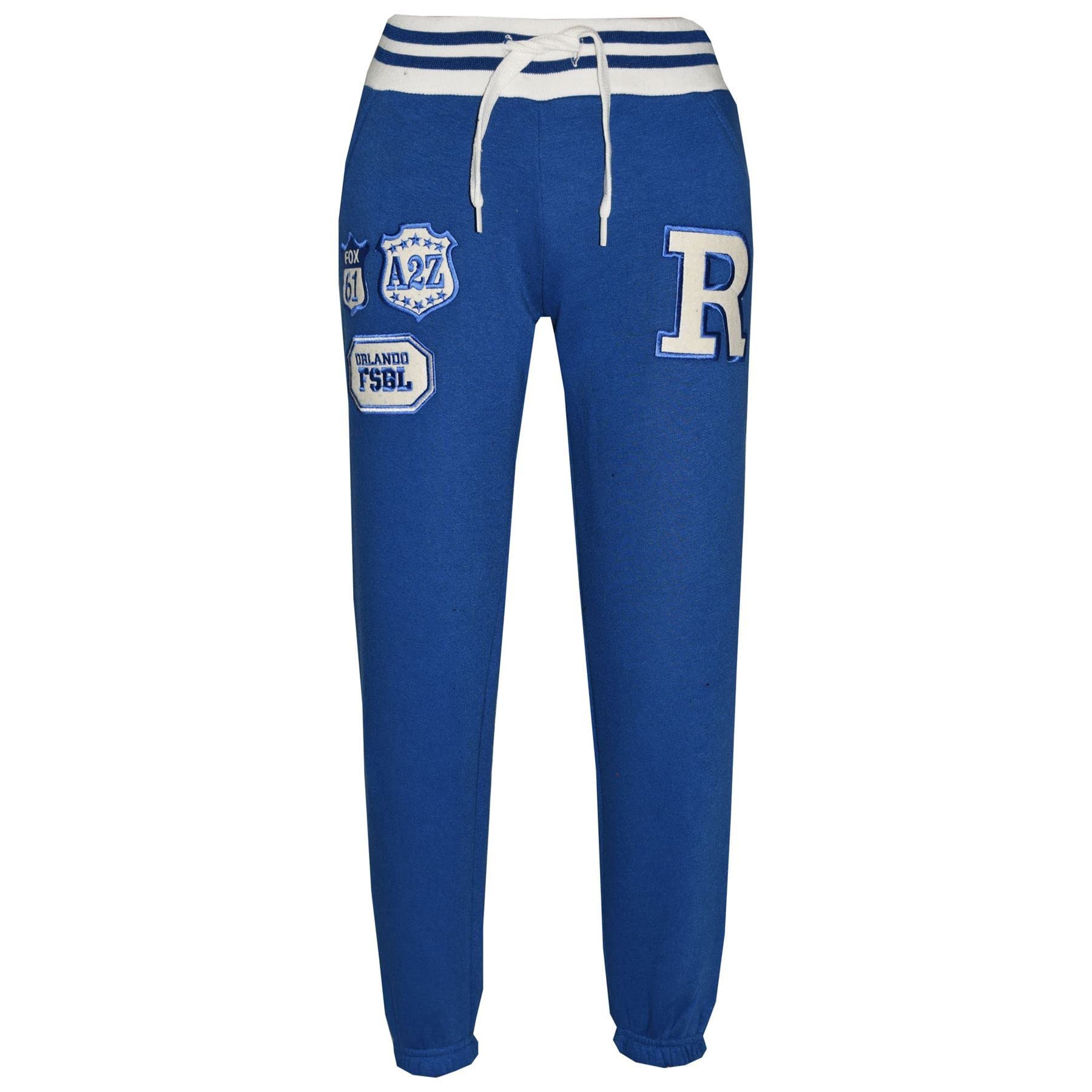Fashion Fox Baseball Tracksuit Set - Royal Blue Contrast Jacket & Joggers (Size 9-10) | Comfortable BB Hoodie for Sports & Casual Wear