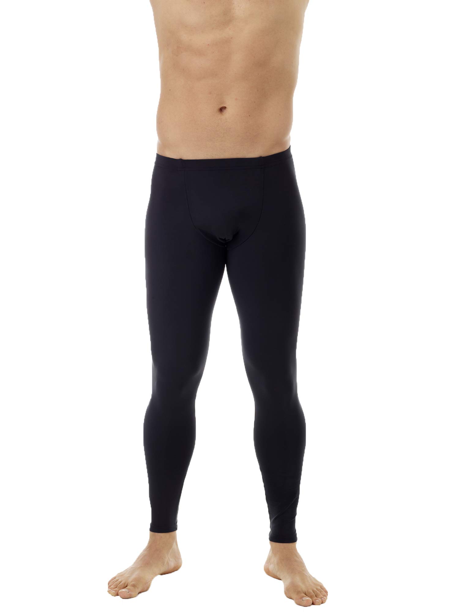 Underworks Men's Compression Pants 3-Pack - Moisture Wicking Workout Leggings for Running, Gym & Sports - High Waist Tights with Pockets for Active Men