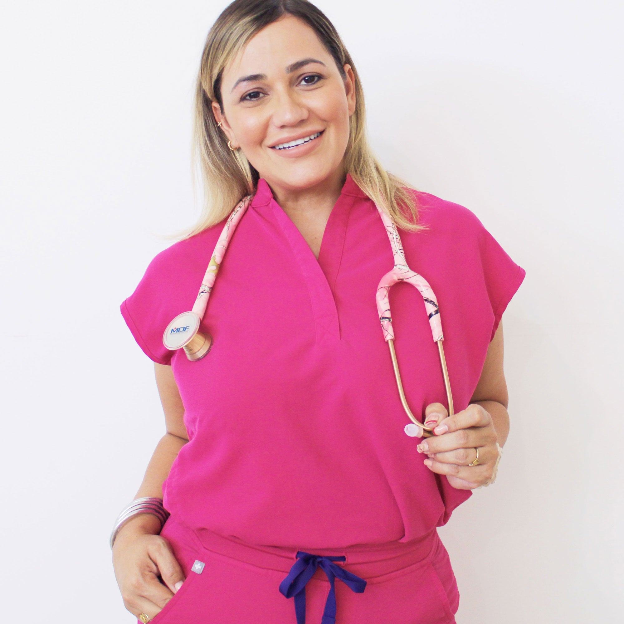 ProCardial® Titanium Cardiology Stethoscope - True Timber Conceal Pink/Rose Gold Finish | Premium Medical Stethoscope for Doctors, Nurses & Healthcare Professionals | Ideal for Cardiology, Pediatrics & Clinical Use